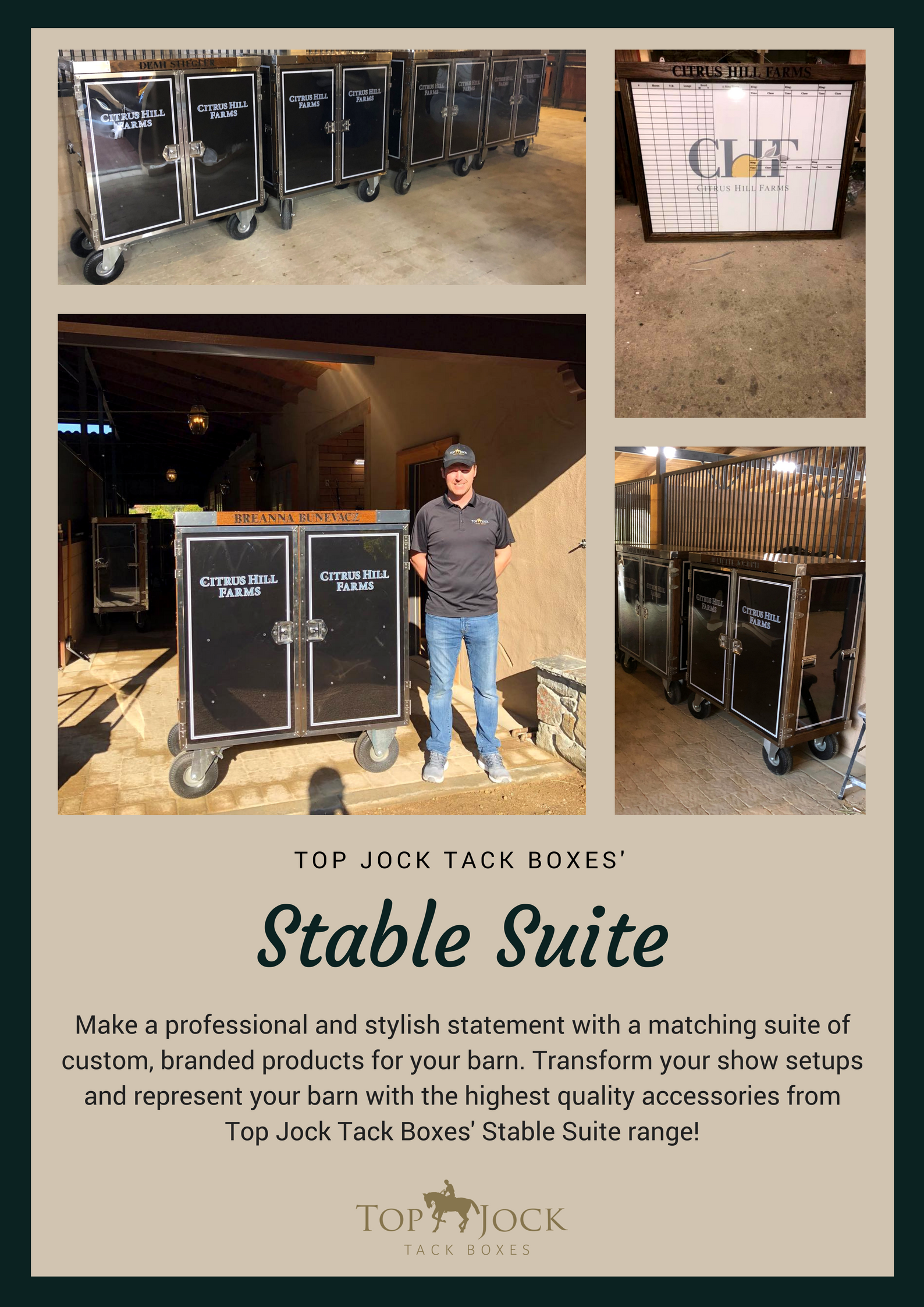 Step up Your Show Setup with Top Jock Tack Boxes' Stable Suite Range